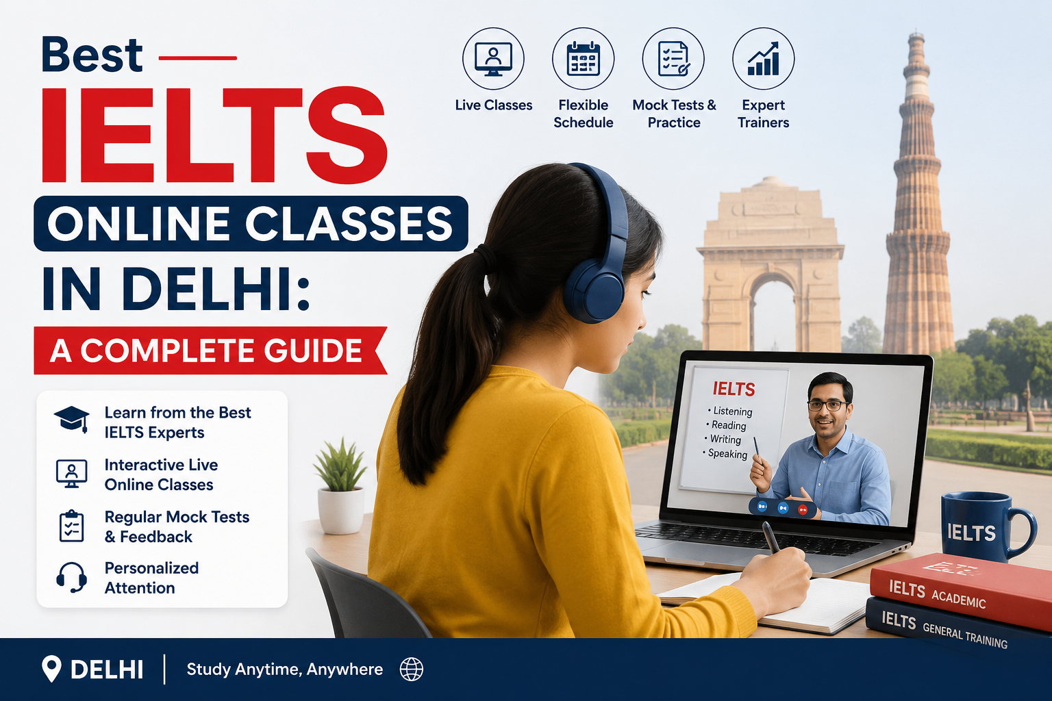 Best IELTS Online Classes in Delhi: A Complete Guide